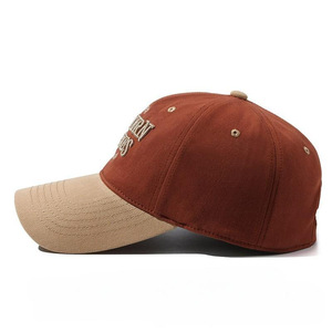 Cappellino da Baseball in Cotone Lavato Bicolore con Ricamo 3D, Cappello da Papà con Visiera Curva, Unisex, per Sport all'Aperto e Protezione Solare - Product Image 3