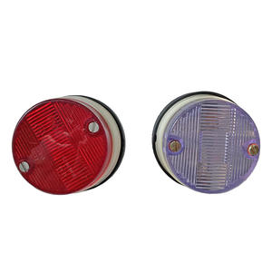 Feu arrière multifonction Tatra, lentille en verre rouge et transparente, pour remplacement et réparation des feux de signalisation de camion - Product Image 1