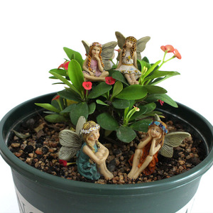 Figuras de hadas de flores de poliresina personalizadas, para el jardín, ornamento del hogar, juego de 6 - Product Image 6