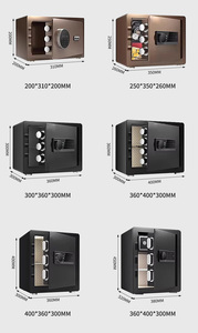 Coffre-fort numérique personnalisable en usine, coffre-fort de sécurité domestique avec empreinte digitale et clavier, <span class=keywords><strong>à</strong></span> prix compétitif - Product Image 6