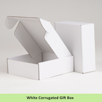 Boîte de courrier en carton ondulé avec Logo personnalisé, solide et robuste, boîtes cadeaux de luxe pour l'emballage, vente en gros
