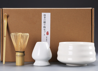 4Pcs Coffret cadeau Fouet à main en bambou pour le thé Matcha Fouet en bambou Matcha