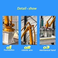 Nouveau robot de déchargement de sacs à cantilever entièrement automatique industriel avec moteur PLC pour usine de traitement de poudres de matériaux de construction