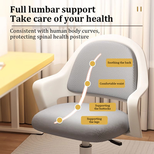 เก้าอี้เฟอร์นิเจอร์สำนักงานหมุนได้เองสีดำเก้าอี้ผู้บริหารผ้าตาข่ายที่ทันสมัยสะดวกสบายสำหรับคอมพิวเตอร์เก้าอี้ผู้บริหาร - Product Image 3