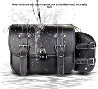 Sac latéral de moto en cuir PU avec sacoche de selle en toile pour Zongshen Magic Cube 150 T