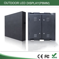 P8 Modul Tampilan Video LED SMD Warna Penuh RGB Luar Ruangan 320X160Mm 40X20 Titik Kecerahan 5000cd 2525LED Garansi 2 Tahun IP65