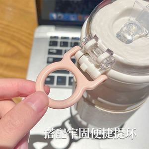 A high end looking girl's ins simple and portable 316 stainless steel straw insulated cup for <b>hot</b> and cold drinks new model Cup - Product Image 4