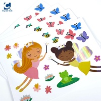 Autocollants personnalisés en vinyle imprimé, étiquettes transparentes, pellicules couchées, étiquettes PVC mates, holographiques, découpées à la forme (Kiss Cut)
