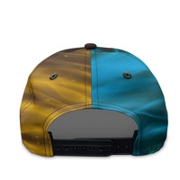 Gorra de Béisbol de Sarga 100% Poliéster con Estampado Completo 3D de Nebulosa Galáctica, de 6 Paneles, Ajustable con Cierre a Presión, Estilo Trucker, Casual para Hombre y Mujer