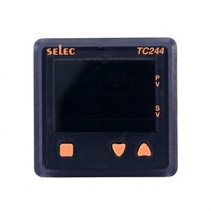SELEC TC244CX ตัวควบคุมอุณหภูมิแบบจอแสดงผลคู่ 4 หลัก (สีขาว+สีเขียว) 16 I/O 240V การสื่อสาร RS485 ชุดหน่วยความจำ EEPROM - Product Image 1
