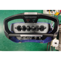 Télécommande de grue à 6 joysticks, 6 leviers de commande hydrauliques, sans fil, personnalisable, métal, étanche IP68, portée 500m