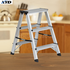 Escalera moderna <span class=keywords><strong>de</strong></span> <span class=keywords><strong>hierro</strong></span> plegable <span class=keywords><strong>de</strong></span> aluminio grueso <span class=keywords><strong>de</strong></span> 2 escalones, escalera <span class=keywords><strong>de</strong></span> espiga interior antideslizante para cocina, apartamento, taller escolar - Product Image 5