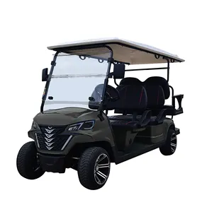Los más populares Nuevo diseño Garantía de calidad Fabricante Carritos de golf Eléctrico 4 + 2 Asientos + 2 Coche de golf