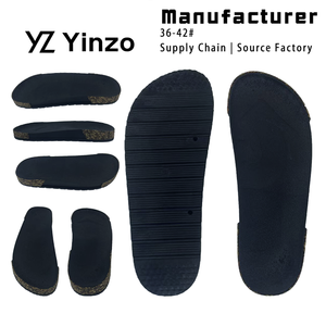 حذاء بنعل أمان مخصص بنعل أسود مع شبشب مسطح من الفلين لكل المواسم - Product Image 2