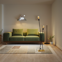Hôtel Salon Chambre Intérieur Luxe Design Maison Minimaliste Nordique Métal Lampadaire Sur Pied Lumière LED