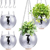 Planteur de boules de décoration d'intérieur pour balcon, vente en gros, pas cher, 10cm, 15cm, 20cm, 25cm, coloré