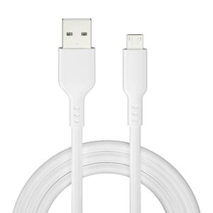 Cable USB-A a Micro-USB, 100 cm, blanco, carga y transferencia de datos, compatible con dispositivos móviles y periféricos. - Product Image 1