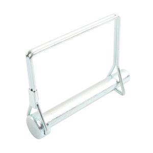 Goupille de verrouillage carrée en acier pour remorque 8x70mm avec corde de sécurité pour supports de remorquage - Product Image 4