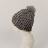 NAFA Großhandel Winter Handmade Nerz Strick pelz Winter Warme Mütze Mit Auf Lager
