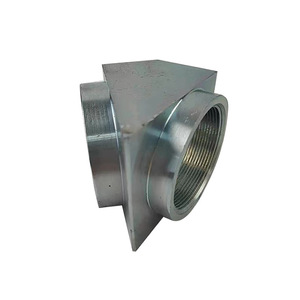 Accesorio de Tubería para Gas Extintor de Incendios, Codo Roscado Galvanizado de Alta Presión de 45 Grados, DN20, Acero al Carbono - Product Image 3