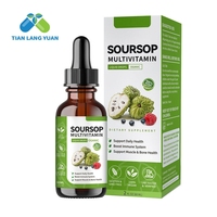 Gouttes de multivitamines au corossol 60 ml soutien liquide santé musculaire et osseuse supplément énergétique de qualité alimentaire paquet OEM