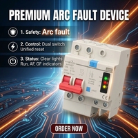 Dispositif de détection de court-circuit (AFDD) / Interrupteur différentiel de courant (AFCI) pour usage domestique, construction en cuivre et plastique, WIFI