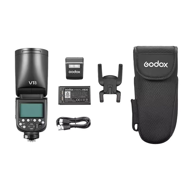 Godox V1Pro Professional Speedlite Camera Flash with Wireless Remote Control TTL Lithium Battery 76WS Portable-V1Pro-S/C/N/F/O