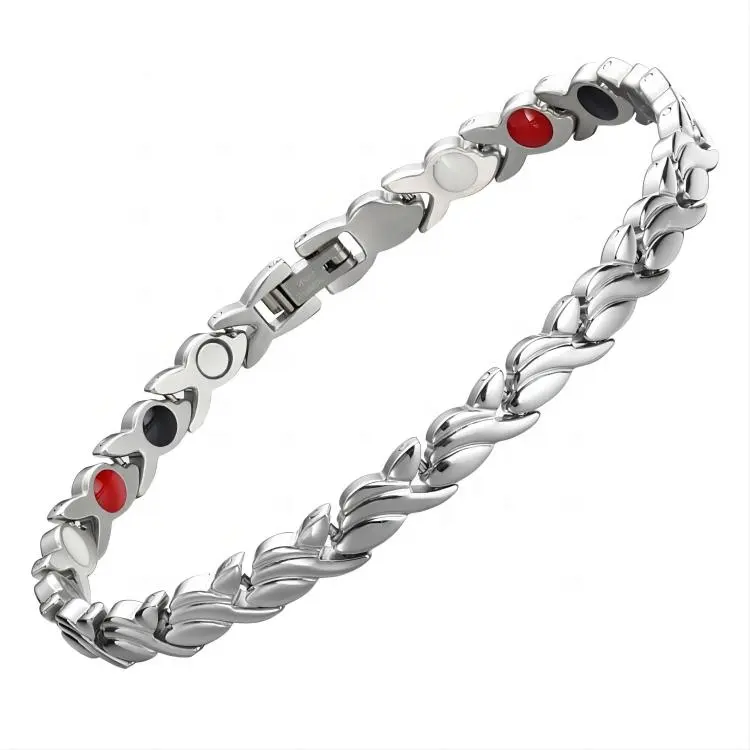 Fashion High Polish Wholesale Bio Magnetic Titanium Bracelet