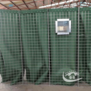 QG Großhandel Maßgefertigte Geschweißte Feuerverzinkte Maschendraht-Verteidigungsbarrieren Quadratische Maschenweite für Bauzwecke <span class=keywords><strong>Hesko</strong></span> Bastion Bunker - Product Image 4