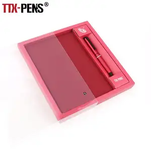 TTX coffret cadeau de noël en papier à couverture rigide classique avec règle de qualité supérieure, ensemble de cahier avec stylo