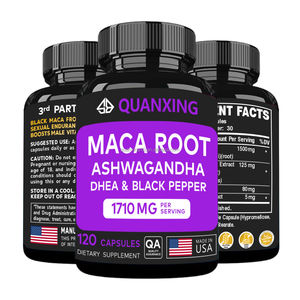 Cápsulas de Extracto Herbal Orgánico de Raíz de Maca y Ashwagandha para Hombre, Apoya la Salud Masculina y el Control de la Energía, 60 Cápsulas - Product Image 4