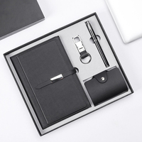 Carnet de notes de luxe format A5 en cuir PU, agenda spirale avec stylo et clé USB – Coffret cadeau pour la vente en gros, journal de marque