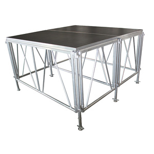 Escalera de escenario portátil para <span class=keywords><strong>dj</strong></span>, escalones de plataforma de aluminio, 10x10 etapas - Product Image 2