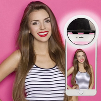 Rk12 Nouveau Portable Led Selfie Anneau Lumière Rechargeable Portable Flash Lampe Cli