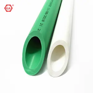 GA brand PN16,PN20 , PN25 plumbing plastic ppr pipe with green ,white , gray color for water system