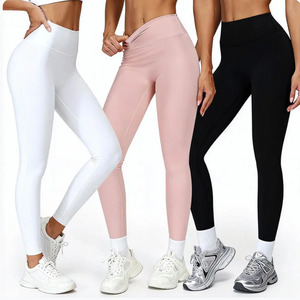 Leggings de sport taille haute pour femme, effet push-up fessier, haute qualité, pour yoga, gym, fitness et course à pied, USA - Product Image 1