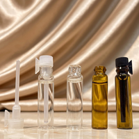 Flacon pulvérisateur portable en verre de haute qualité pour huiles essentielles, réutilisable, transparent, 1/2/3/5/10 ml, 100 pièces