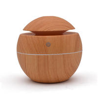 Humidificador de Aire LED con Diseño de Madera Personalizable con Logotipo, Nuevo Difusor de Fragancia con Vapor Ultrasónico para Espacio Personal