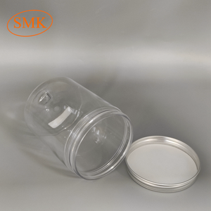 Пустая пластиковая банка из ПЭТ объемом 600 мл для хранения продуктов: шоколада, леденцов, жевательной резинки, сахара, конфет, печенья, специй, меда. - Product Image 2