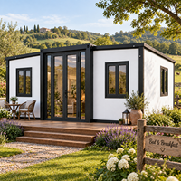 Maison de conteneurs extensible de 20 pieds pour B&B en milieu rural, maison d'hôtes préfabriquée modulaire pour hébergement à la ferme