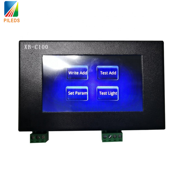 XB-C100 RGBW LED DMX512 Controller with 4 Channels 12V Manual Switch Address Writer Wire Connection 1-Year Warranty