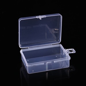 Transparent Plastic Storage Box Rectangle Covered Office Organizer <b>Small</b> Size PP Material Part Number 5431 - Product Image 1