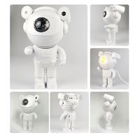 Projecteur LED Ciel Étoilé Lampe Nuit Haut-parleur Bluetooth Astronaute - Ensemble Cadeau de Noël Recharge USB Design Personnalisable