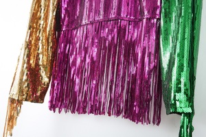 Abbigliamento Scintillante per il Mardi Gras, Top con Paillettes e <span class=keywords><strong>Frange</strong></span> per Donne, Disponibile in Magazzino - Product Image 5