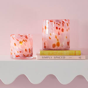 Xi Lanh Nến Thủy Tinh Chủ Sở Hữu 8Oz 10Oz 12Oz Bán Buôn Độc Đáo Vòng Dưới Hình Dạng Sang Trọng Làm Bằng Tay Nến Thủy Tinh Lọ - Product Image 2