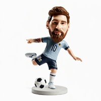 Figurines de chanteurs rock personnalisées en résine, faites à la main, souvenirs de stars de football, décoration d'intérieur, art artisanal