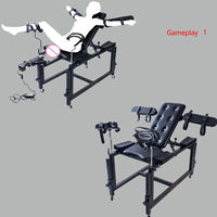 BDSM meubles jambe ouverte écarteur menottes de retenue grands meubles sexuels amour canapé érotique Bondage canapé chaise avec Machine sexuelle
