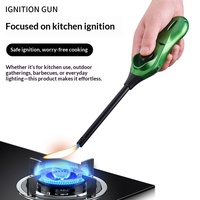 Briquet de cuisine électrique coupe-vent, torche à flamme nue, allumeur à long bec flexible en métal pour cuisinière à gaz, barbecue, camping, vente en gros, OEM, ODM