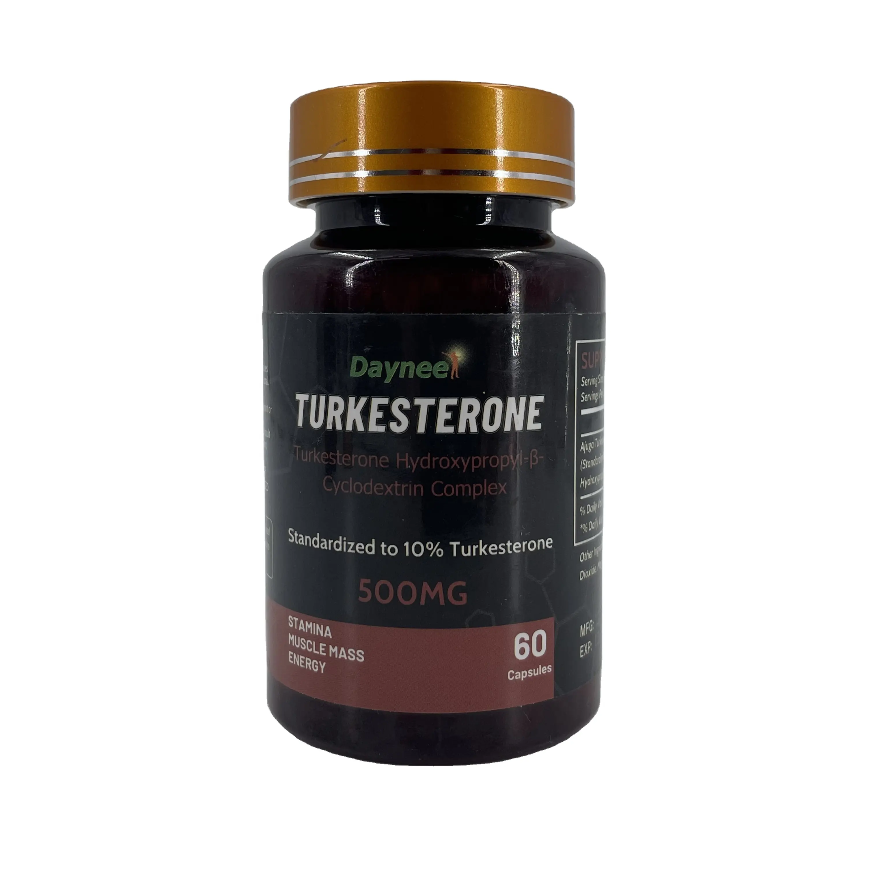 Suppléments de santé OEM turkesterone 10% capsules 500mg pour entraînement capsules de turkesterone