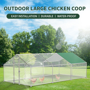 Pollaio Mobile da Esterno in Acciaio Zincato Gabbia Recinto Casetta per Galline e Anatre - Product Image 5